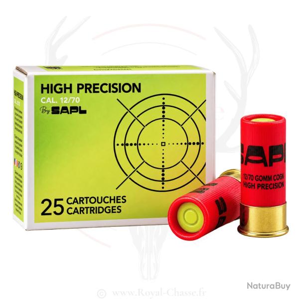 25 cartouches HIGH PRECISION Cal.12/70 SAPL