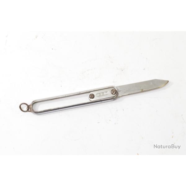 Ancien petit couteau de poche � lame escamotable. 1950. OTF canif porte-cl�s / pendentif  Christy
