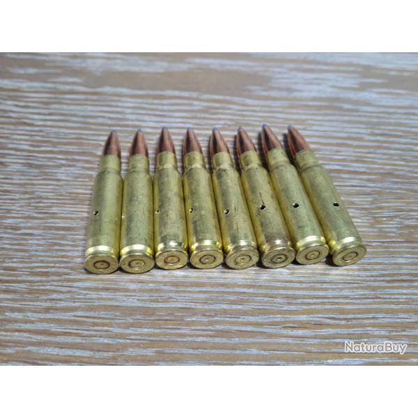 lot de 8 munitions chasse 308 Win. ou 7.62 OTAN