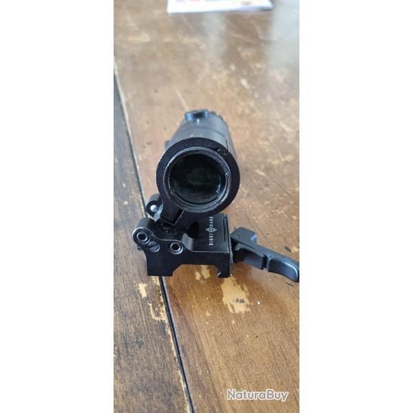 Magnifier / Grossisseur Sightmark T-3 3x - Avec Montage Basculant LQD Picatinny