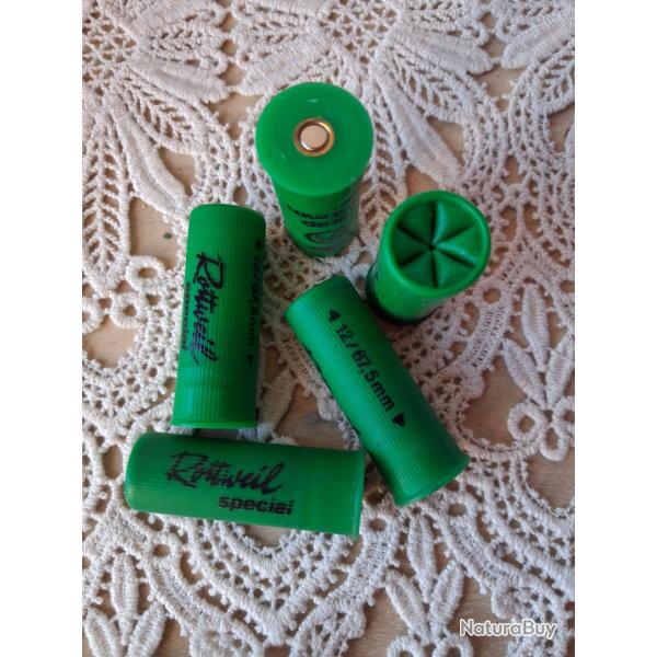 JOLIE CARTOUCHE DE COLLECTION ROTTWEIL. DOUILLE TOUTE EN PLASTIQUE