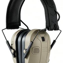 Casque &eacute;lectronique Ravik Noryx Pro4 Tan coussinets en gel