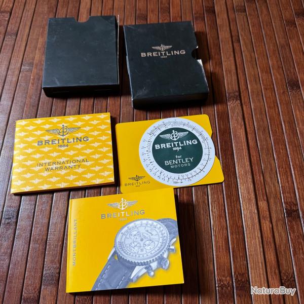 Set Documents Breitling for Bentley Montbrillant - Complet & Tamponn� Heurgon Paris