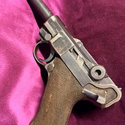 Pistolet Luger P08 Mauser S/42 1937 - 9x19 para - Monomatricule - cat&eacute;gorie B