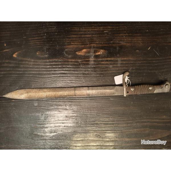 Ba�onnette allemande Mauser S98/05 Butcher Blade - WW1 - Quillon courbe - Militaria