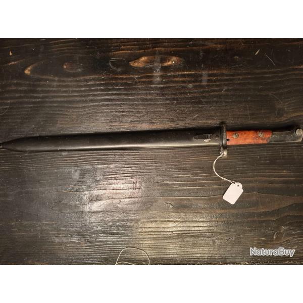 Ba�onnette FN Herstal M1924 longue export - Mauser - N�18926 - Fourreau acier