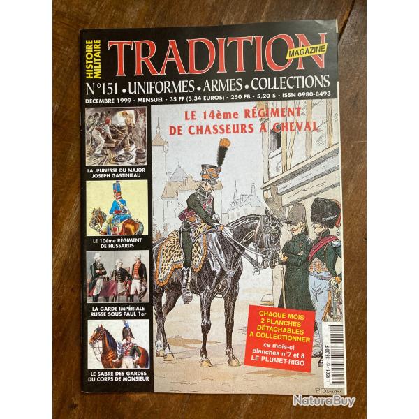 Tradition magazine, histoire militaire n�151 - uniformes, armes, collections 151