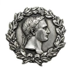 M&eacute;daille Napol&eacute;on Bonaparte en M&eacute;tal - Empereur des Fran&ccedil;ais - 70 mm