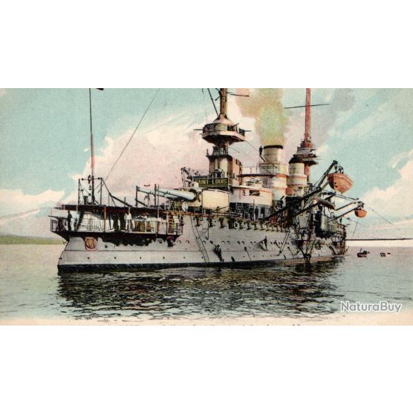 Carte postale ancienne navire de guerre Saint Louis - N�8931