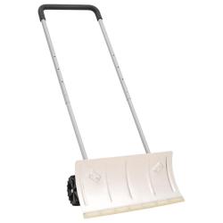 Pelle &agrave; neige avec poign&eacute;e extensible, argent&eacute;e, lame en acier, 61 cm