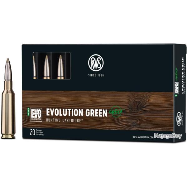 RWS .30R Blaser 9.0g 139GR EVO Green sans Plomb Boite de 20