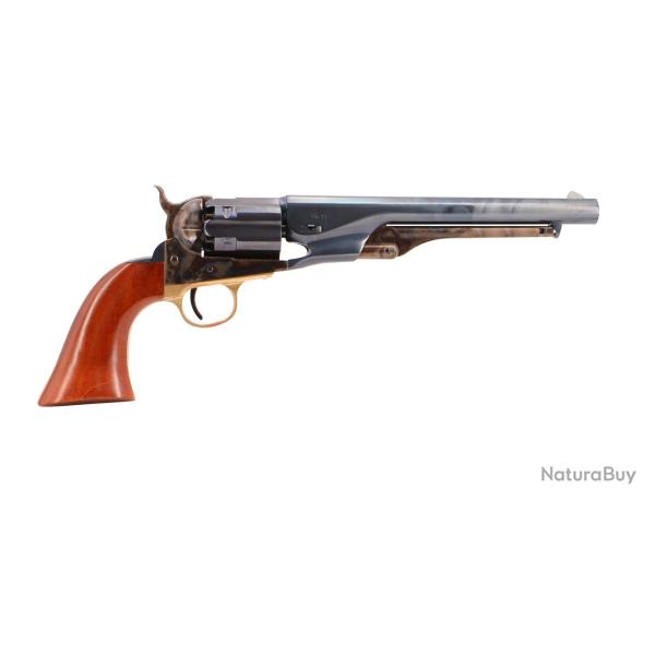 Revolver Uber 1860 Army Fluted .44 8" Barillet Cannele-Bleu Poudre Noire
