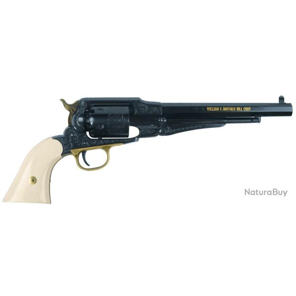 Revolver Uber 1858 NEW Army Improved .44 8" Grave-Blue Poudre Noire