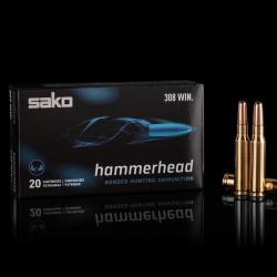 Cartouches Sako 9.3X74R 18.6G 286GR Hammerhead SP 266D Boite de 20