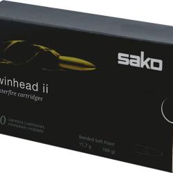 Cartouches Sako 450RIGBY 29.2G 450GR Twinhead II SP 486D Boite de 10