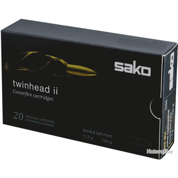 Cartouches Sako 450RIGBY 29.2G 450GR Twinhead II SP 486D Boite de 10