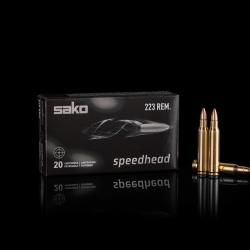Cartouches Sako 6.5CRMR 9.3G 144GR Range Speedhead FMJ 128H (boite de 50)