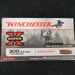 1 boite de 20 balles winchester power point en 300wm 150 grains
