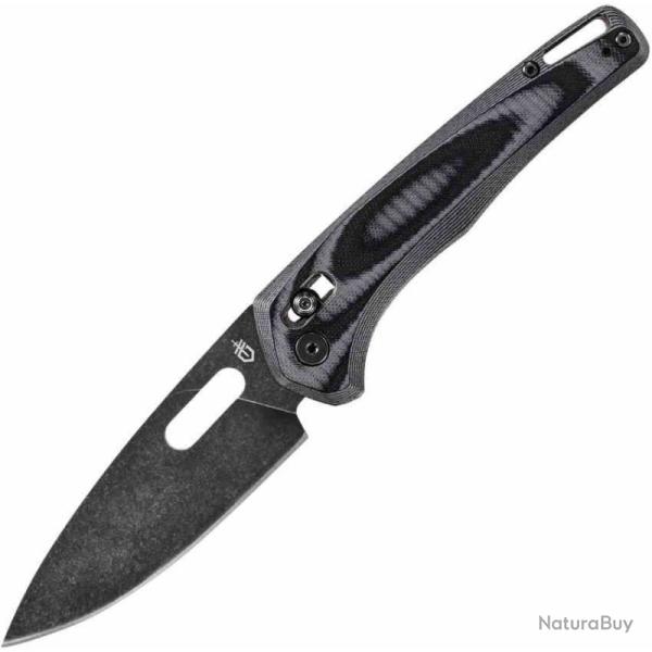 Couteau Gerber Sumo Lame Drop Point Acier 7Cr17MoV Manche G10 Noir et Bleu Pivot Lock G3927