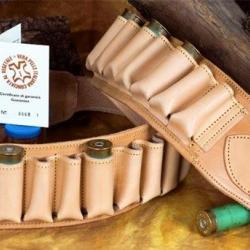 Cartouchi&egrave;re en cuir cal 410 - 30 tubes