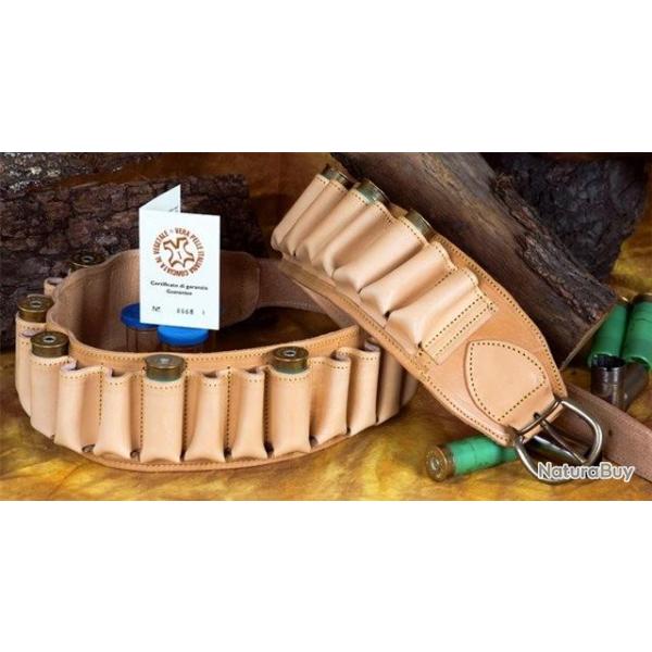 Cartouchi�re en cuir cal 410 - 30 tubes