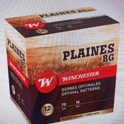 Winchester plaines bourre grasse sp&eacute;cial fibre 12/70 36gr 25 munitions