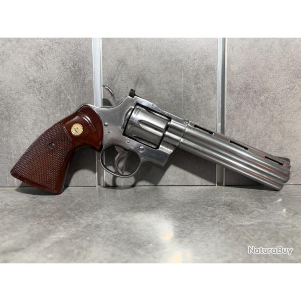 Revolver COLT Python Calibre 38 Sp�cial / 357 Magnum Canon 6" (+ Poign�e Pachmayr Gripper)