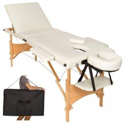 Table de massage 3 zones avec sac de transport cr&egrave;me 08_0000465