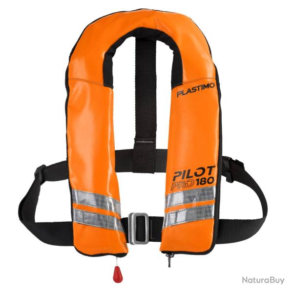 Gilet gonflable Pilot Pro 180 auto UML Elite PVC orange - Ref P200482 - EAN 3701600400586 - Plastimo