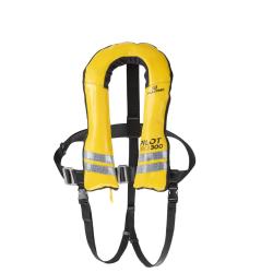Gilet gonflable Pilot Pro 300 Hammar PVC jaune avec sous-cutale - Ref P204498 - EAN 3701600411636