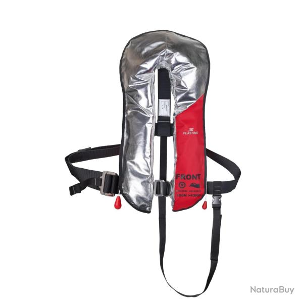 Gilet gonflable SOLAS 150 housse anti-feu PANOTEX avec harnais et  - Ref P206525 - EAN 3701600411704