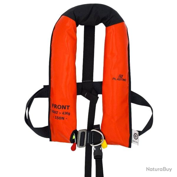 Gilet de sauvetage gonflable Neo SOLAS PRO180 Orange - Ref P207287 - EAN 3701600416396 - Plastimo