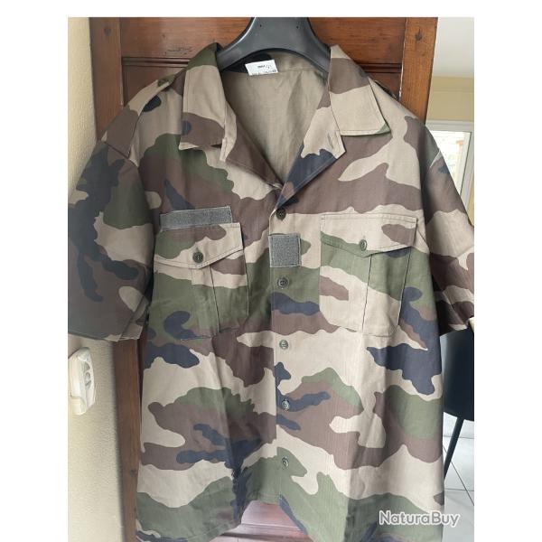 Chemise Militaire ETS MPKS - Camo Vert - Taille 45/46 - NEUVE - Trait�e Anti-Moustiques