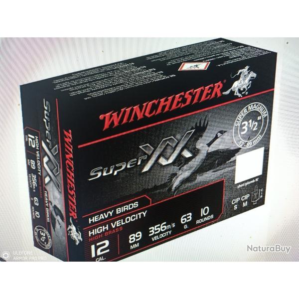 Winchester super xxl 12/89 63gr 10 munitions