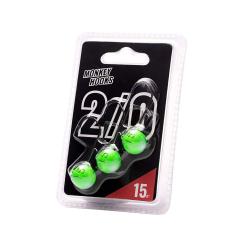 T&ecirc;te plomb&eacute;e Monkey Lures Hook Green 2/0 Vert Par 3 2/0 15g