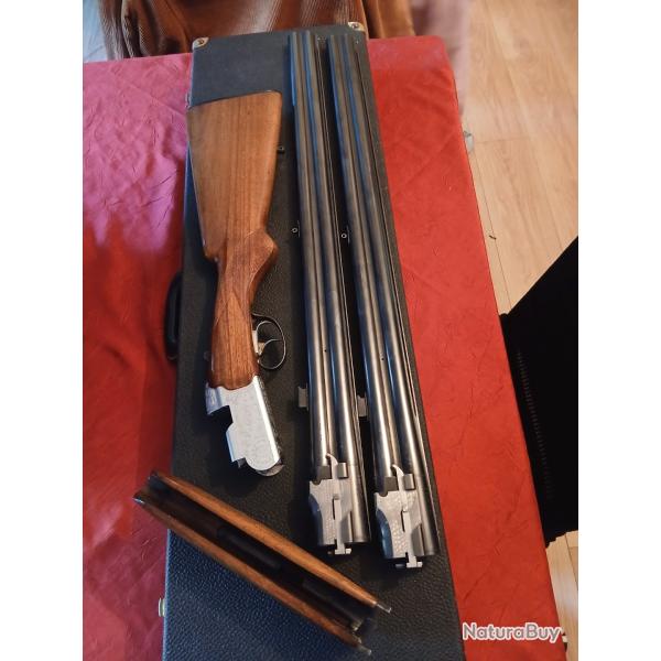 Beretta S56 avec paire de canons + valise superbe etat