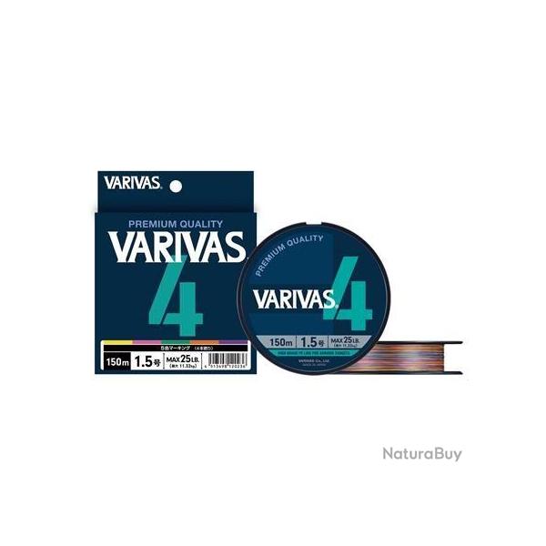 Tresse Varivas 4 Marking 300m PE1.5 25 lb 300 m