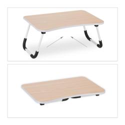 Table de lit pour ordinateur portable 60 x 40 x 28 cm pliable stabilis&eacute;e usage pratique moderne en