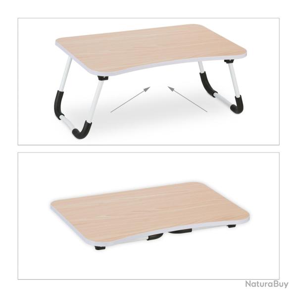 Table de lit pour ordinateur portable 60 x 40 x 28 cm pliable stabilis�e usage pratique moderne en