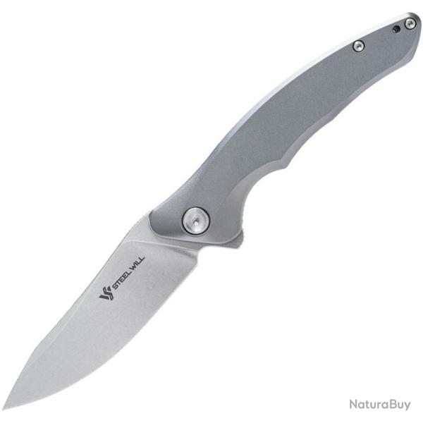 Couteau Steel Will Spica Lame Acier 154CM Manche Aluminium Argent� Linerlock SMGF4427
