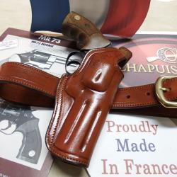ETUI "COMBAT" CUIR pour Python 4p (Entreprise Artisanale Fran&ccedil;aise)