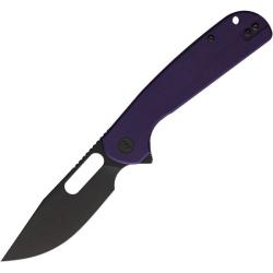 Couteau Eutektik Trinity Lame Acier 14C28N Manche G10 Violet Linerlock EUT022