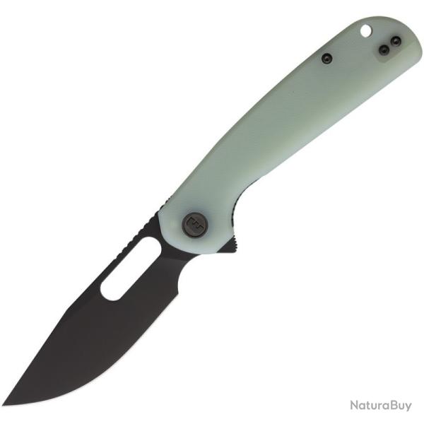 Couteau Eutektik Trinity Lame Acier 14C28N Manche G10 Jade Linerlock EUT021