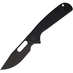 Couteau Eutektik Trinity Lame Acier 14C28N Manche G10 Noir Linerlock EUT019
