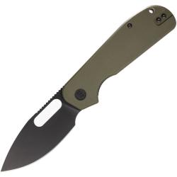 Couteau Eutektik EFD Lame Acier 14C28N Manche G10 Vert OD Linerlock EUT017