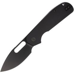 Couteau Eutektik EFD Lame Acier 14C28N Manche G10 Noir Linerlock EUT013