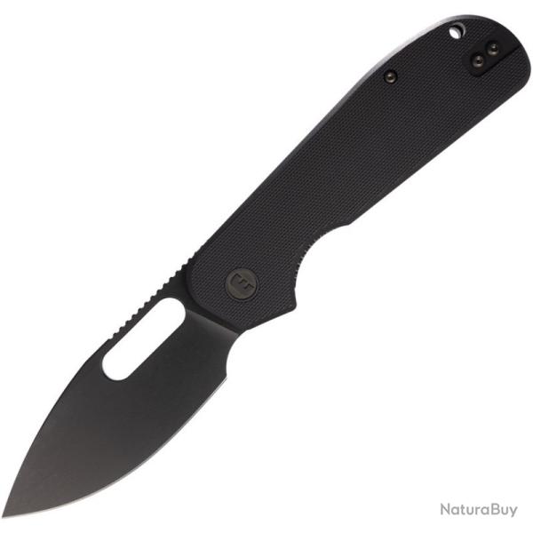 Couteau Eutektik EFD Lame Acier 14C28N Manche G10 Noir Linerlock EUT013