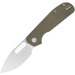Couteau Eutektik EFD Lame Acier 14C28N Manche G10 Vert OD Linerlock EUT011