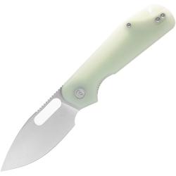 Couteau Eutektik EFD Lame Acier 14C28N Manche G10 Jade Linerlock EUT010