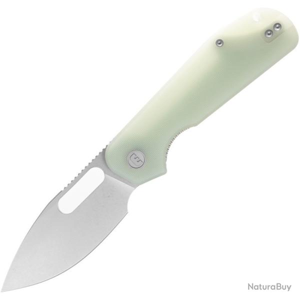 Couteau Eutektik EFD Lame Acier 14C28N Manche G10 Jade Linerlock EUT010